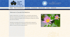 Desktop Screenshot of cascadeoralmed.com